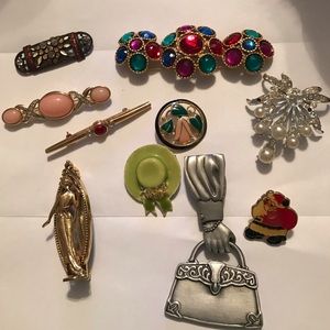 Vintage Brooch Lot